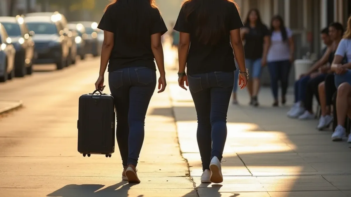 Beauty school students in class at a Spanish-language cosmetology academy serving Huntington Park, California