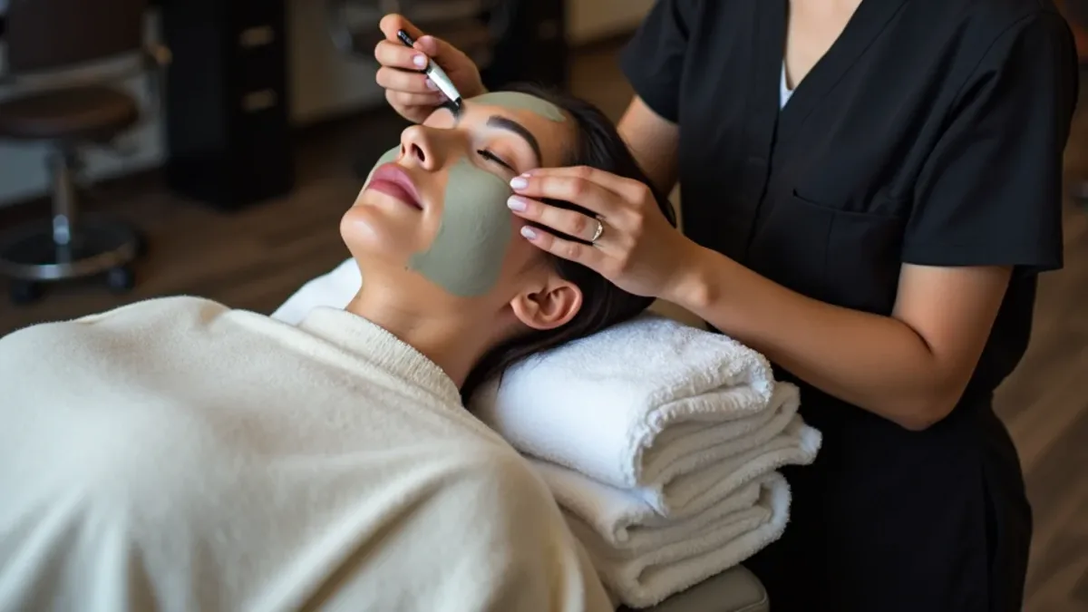 Esthetics students learning skin treatments at a beauty school serving Montebello, California